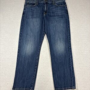 Lucky Brand 429 Classic Straight Mens 40x32 Blue Denim Jeans Cotton Blend Preppy
